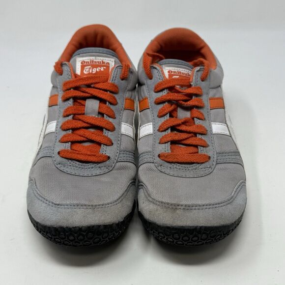 Asics Onitsuka Tiger Ultimate 81 Shoes Mens 6.5 Gray Orange Suede Fabric Sneaker - Picture 5 of 16